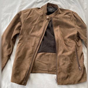 Theory Suede Racer Jacket